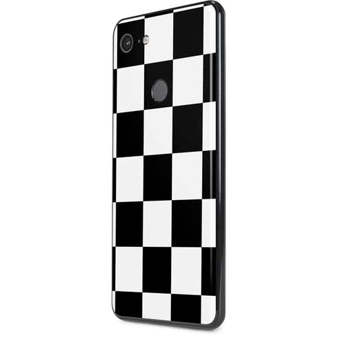 Black and White Checkered Google Pixel 3 XL Skin